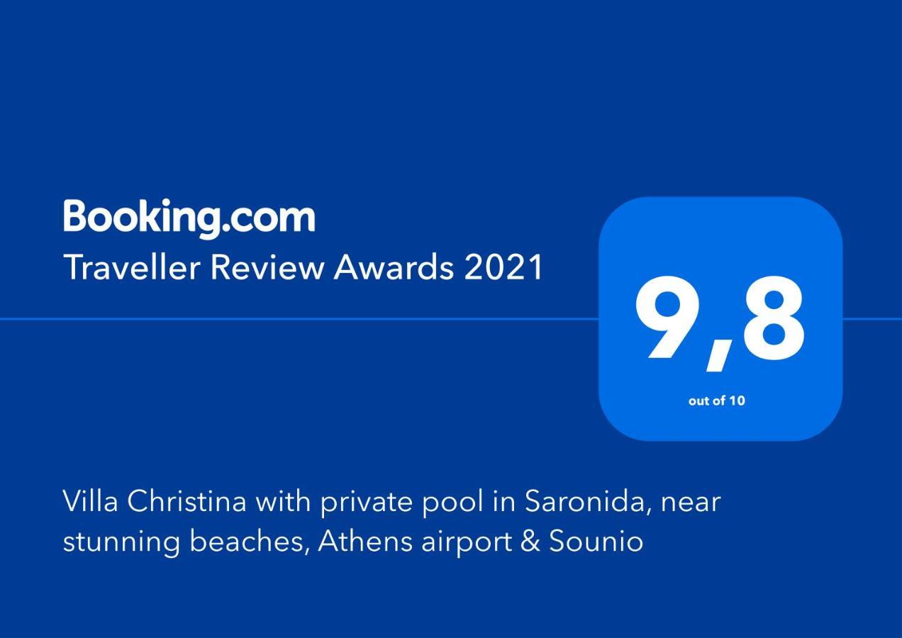 Villa Christina With Private Pool In Saronida, Near Stunning Beaches, Athens Airport & Sounio ภายนอก รูปภาพ
